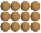 Hockey Revolution Schwedische Stickhandling Bälle – unlackiertes Hartholz No-Bounce Trainingsgerät – für Bodentropffähigkeiten, Dekes, Fälschungen und Ball-Handling-Bohrer 5cm 12-Pack