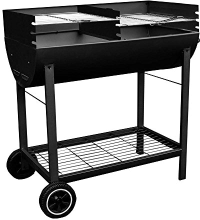 Kingfisher OUTBBQ Half Drum Barrel Steel BBQ Barbecue