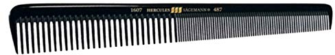 HERCULES SÄGEMANN - 1607-487 Kamm | Hochwertiger Facon Haarschneidekamm in Trapezgeometrie | Mit feiner Zahnteilung ideal für 3mm-Schnitte | Größe: 7,5 Zoll