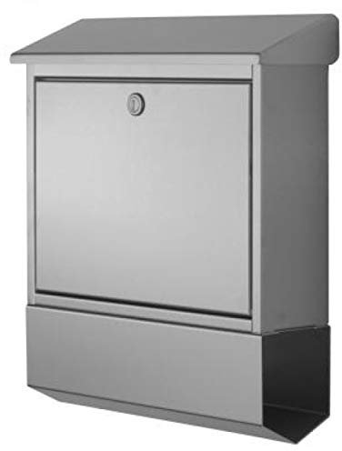 Heibi Edelstahl Briefkasten 43817 mit Zeitungsfach