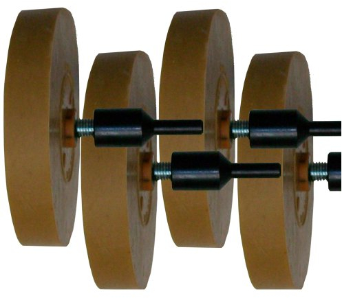 LudwigLacke Lackierzubehör 4 Zierstreifen Radierer Folienradierer mit Adapter 88mm