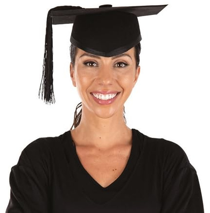 P 'tit Clown 10059 Hut Filz Student Erwachsene – Schwarz