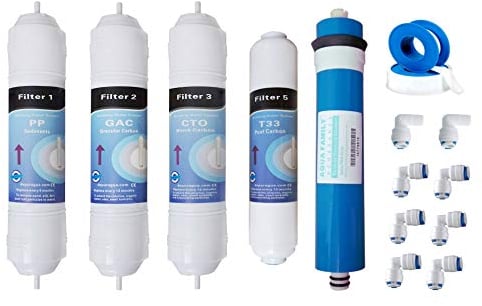 Depuragua Ensemble avec membrane + 4 filtres pour osmoseur inverse compact