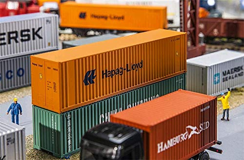 Faller FA 180841-40 Hi-Cube Container Hapag Lloyd, Zubehör für die Modelleisenbahn, Modellbau