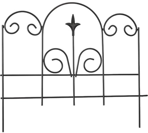 Panacea 89382 Garden Edge with Finial, Black