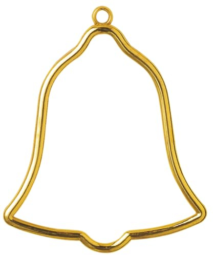 Vervaco Bell Shaped Frame, Plastic, Gold, 8 x 9 cm