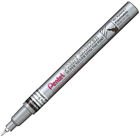 Pentel Paint Markers Extra Fine Point Silver (Pack of 3) Supplied Loose