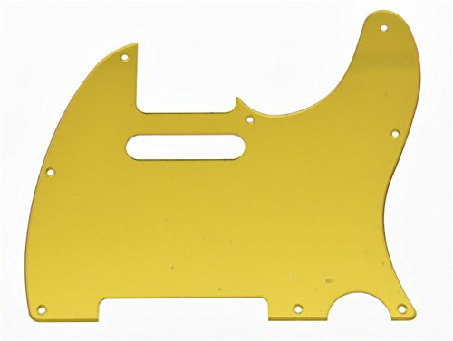 KAISH Schlagbrett für Fender Telecaster Gitarre, verspiegelt, goldfarben