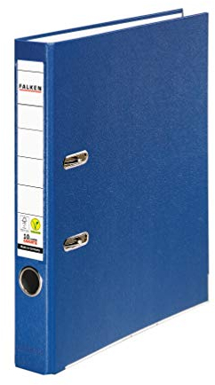 Original Falken PP-Color Kunststoff-Ordner. Made in Germany. 5 cm schmal DIN A4 blau Ringordner Vegan Aktenordner Briefordner Büroordner Plastikordner Schlitzordner
