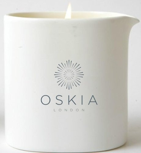 OSKIA Rose De Mai Treatment Candle – Luxurious Rose-Scented Candle with Coconut Oil & Beeswax for Massage & Aromatherapy – 220g