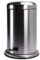 MSV Papelera 100% INOX 20L, Acero Inoxidable, Gris Metalizado, 2 cm