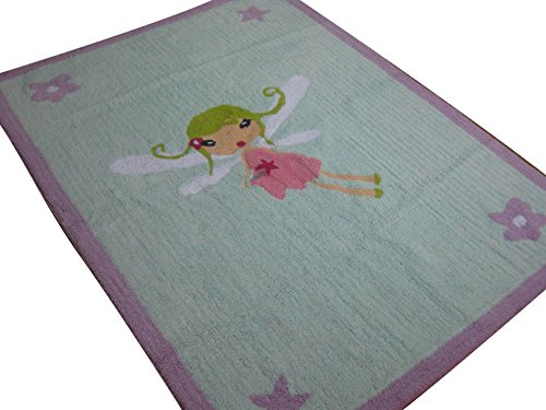 Aratextil Fee Kinder Teppich, Baumwolle, Mehrfarbig, 120 x 160 cm