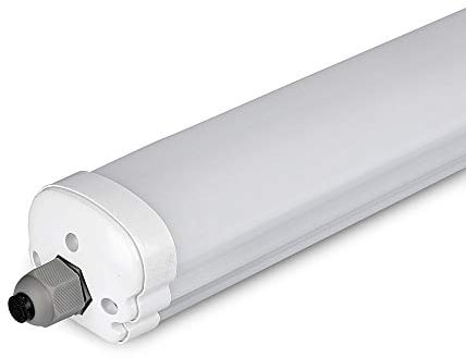 V-TAC, Bianco Freddo Plafoniera LED Impermeabile 36W G-Series 120cm, T5, 36 W, 1 Unità (Confezione da 1)