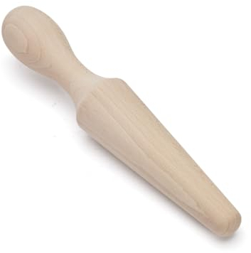 DE BUYER -3350.90 -pilon pour chinois en hetre, 25.4 x 6.2 x 4.39 cm, Marron