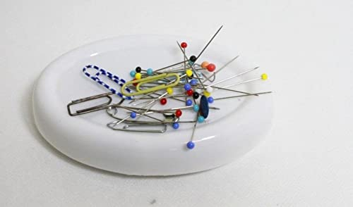 Magnetnadelkissen Büroklammern Pinnwand Nadelkissen, Farbe:weiß