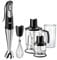 Braun MultiQuick 7 Hand Blender MQ7o45 Aperitif, Variable Speed Control, Anti Splash, Includes 4 Attachments; 350 ml Chopper, 1.25 Litre Blender, Whisk and BPA-Free Plastic Beaker - Black