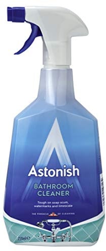 Astonish Bathroom Cleaner Spray 750ml Removes Limescal Soap Scum & Tough Stains by Astonish