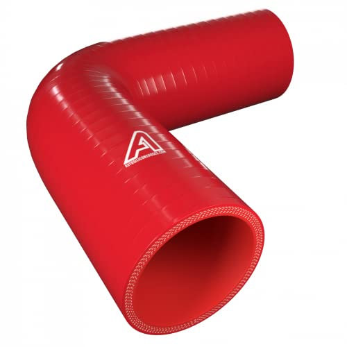 Tuyau coudé en silicone rouge de 57 mm de diamètre intérieur à 90 degrés