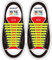 Homar No Tie Lacci per scarpe per bambini e adulti - Impermeabile in silicone elastico piatto Laces Athletic scarpa da corsa con multicolore per Scarpe Sneakerboots bordo e scarpe casual (Adult Size Yellow)