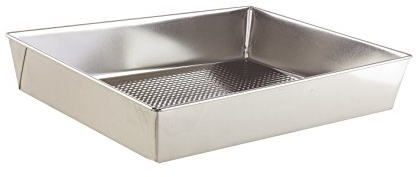 SNB Strukturierte Backform, Weißblech, Silber/weiß, 35 x 28 x 6 cm