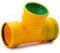 MKK – Tubo conector de drenaje, pieza en T en arco, 50 mm de diámetro, 72 – 100 mm de diámetro, tapón reductor del canal HT KG, antirretorno, ángulo de cierre a 45°, 67°, 90°, manguitos angulados de reducción de canal, T-Stück, 1x HT-KG am T Ø 110 mm / 2x Dränage Ø 72 -100 mm