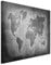 Paul Sinus Art 50x70cm Wandbild Fotoleinwand Bild in Schwarz Weiss Weltkarte