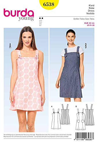 Burda Style Sewing Pattern B6538 Misses' Strappy Dress
