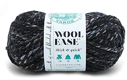 Lion Brand Yarn 640-534 Wool-Ease Thick and Quick Yarn, Metropolis,21.59 x 9.525 x 9.525 cm