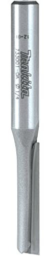 Makita 733001-0A 1/4-Inch Straight Bit and 1-Flute 1/4-Inch Short Carbide Tip