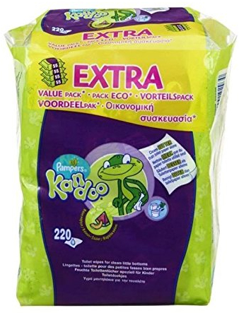 PAMPERS Kandoo Melon lingettes 4 paquets x220