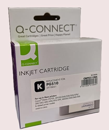 Q-Connect Canon PG-510 Remanufactured Black Inkjet Cartridge