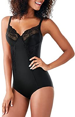 Maidenform womens Shaper With Built-in Bra Fl1456 shapewear bodysuits, Black, 42D US