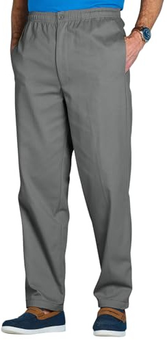 Chums Men's Comfort Fit Cotton Rugby Trousers Charcoal