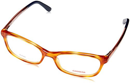 Carrera Plastic Rectangular Eyeglasses 52 0QKX Havana Peach