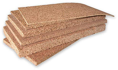 ARTIMESTIERI - Pannelli di Sughero da 1 a 10 cm di spessore - isolamento termico,acustico tetti cappotti e pavimenti - 2cm - conf. da 7.5 mq