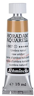Schmincke – HORADAM® AQUARELL - feinste Künstler-Aquarellfarben, Umbra Natur - 15 ml
