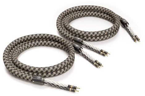 VIABLUE SC-6 AIR SILVER SINGLE-WIRE * High-end speaker cable * Made in Germany * T6s banana plugs * 1 pair * 150 cm * With splitters * With air pipes * 1.5 m