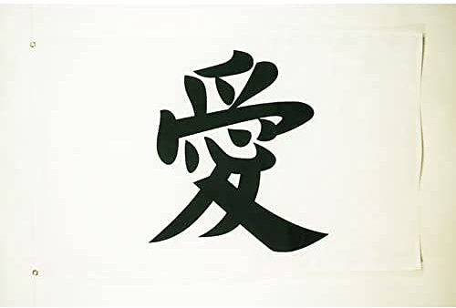 AZ FLAG - Drapeau Inscriptions Chine Amour - 150x90 cm - Drapeau Chinois - Chine 100% Polyester Avec Oeillets Métalliques Intégrés - Pavillon 110 g