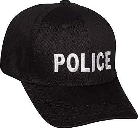 Black Snake SWAT FBI Security Police Baseballcap größenverstellbar durch Clipverschluss Police OneSize