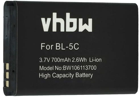 vhbw Akku kompatibel mit Hyundai MB-D125 | MB-D125 Dual Sim Handy Smartphone Telefon (700mAh, 3,7V, Li-Ion)