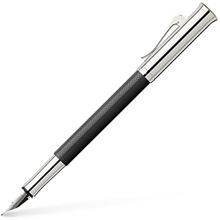 Graf von Faber-Castell Medium Guilloche Fountain Pen - Black