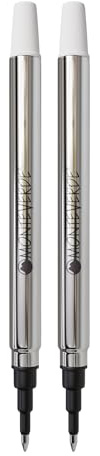 Monteverde Fine Point Refill for Sheaffer Rollerball Pens - Black (Pack of 2)