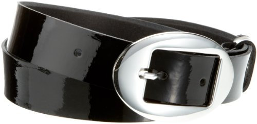 MGM Damen Modern Patent Gürtel, Schwarz (schwarz), 95