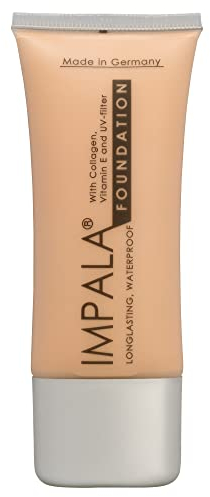 Impala Foundation Longwear wasserdicht mit Kollagen Vitamin E und UV-Filter