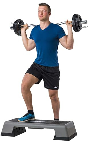 Tunturi Aerobic Stepper, höhenverstellbares Steppbrett, 3 Stufen 16 cm 20 cm 25 cm, bis zu 120 kg