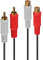 LINDY - Cable Alargador Audio Estéreo 2 x RCA Macho/Hembra - Alargador RCA, Receptor, Amplificador Altavoz - 5 Metros