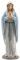 Blessed Virgin Mary Our Lady of Grace 27,9 cm Licht Farbe Stein Statue Religiöse Dekoration