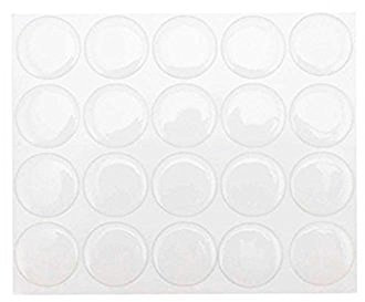 Yueton Clear 1 Round Craft Bottle Caps Epoxy Self Adhesive Stickers for Hair Bows, Pendants,Scrapbooks by Blovess