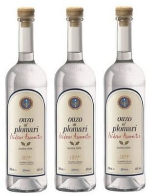 Spar Set Ouzo of Plomari 3x700ml 3 Flaschen griechischer Ouzo Trester Tresterbrand 40% + Probiersachet Olivenöl aus Kreta Griechenland