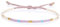 KELITCH Boho-Farbe Kristall Muschel Perlen Freundschaftsarmbänder Handgemachte Strand Armband Armreifen Schmuck Für Frauen (Weiß Lila)